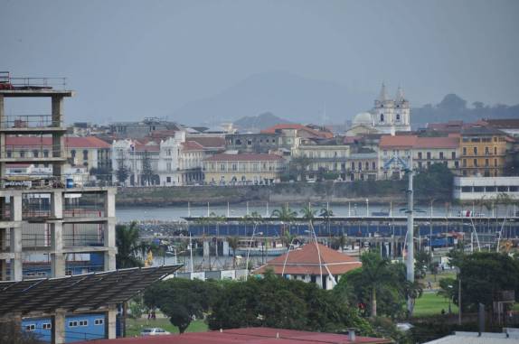 Vista da Cidade do Panamá, a capital do país, do alto do nosso hotel na cidade